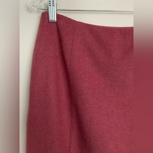 LOFT Rose Pink Wool Skirt - EUC!!